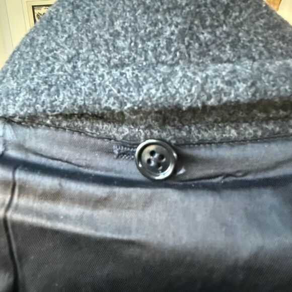 JG Hook Charcoal Grey Wool Hooded Duffle Coat Horn Loop XL - Picture 6 of 7
